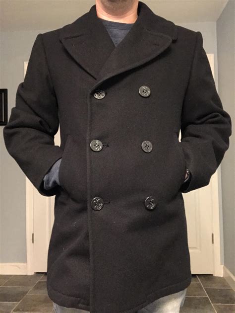 men's authentic naval pea coats.